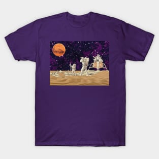 Retro Astronauts In Space T-Shirt